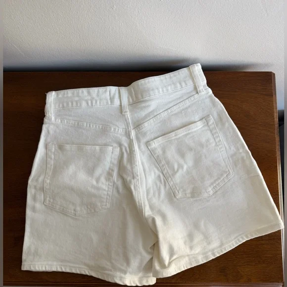 Buck Mason White Denim Rider Shorts - Picture 5 of 8